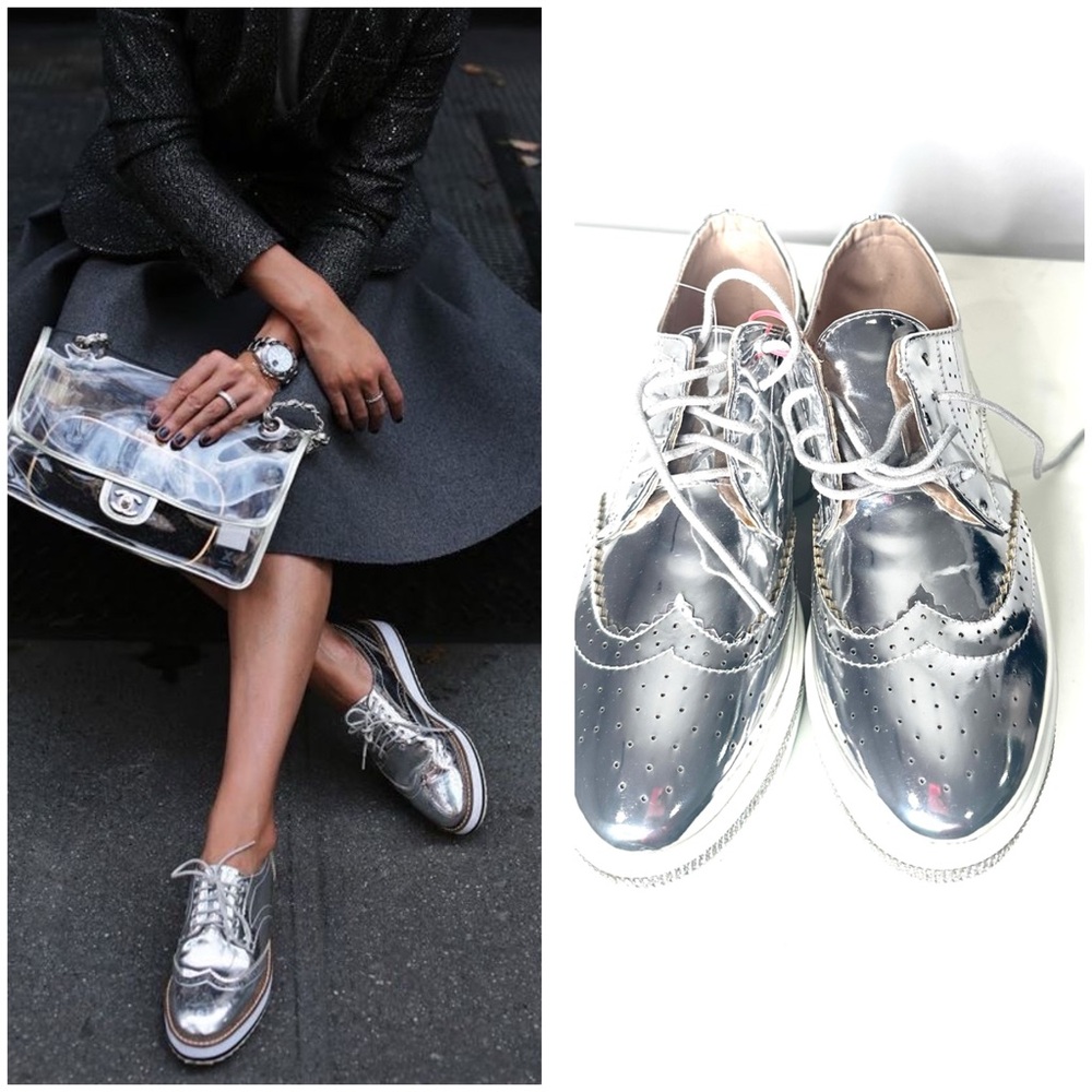 Liliana Silver Women's Oxford shoes - new-8